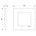PLACCA 2 moduli BIANCA per cassetta tonda VIMAR PLANA