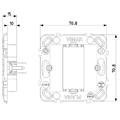 SUPPORTO 1 modulo per cassetta tonda VIMAR PLANA