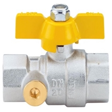 VALVOLA per GAS con PRESA DI PRESSIONE femmina 3/4