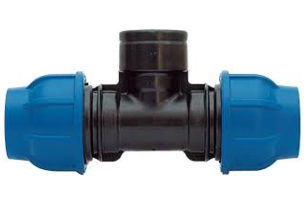 T per tubo polietilene IRRITEC CONNECTO PLUS diametro mm 40x11/4