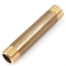 TRONCHETTO in ottone giallo maschio/maschio 1/2 cm 10