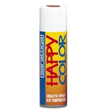 vernice spray ad ALTA TEMPERATURA SARATOGA HAPPY COLOR colore NERO OPACO