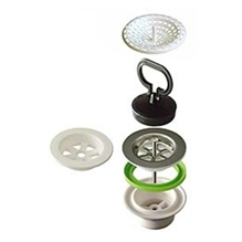 PILETTA in pvc per lavello in porcellana 1 1/2