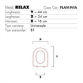 COPRIVASO modello RELAX bianco CERAMICA FLAMINIA
