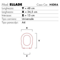 COPRIVASO modello ELLADE bianco CERAMICA HIDRA