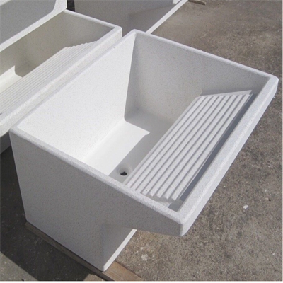 LAVATOIO in cemento bianco FERRICEM cm 80x70