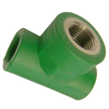 T per tubo PPR femmina/femmina mm 20x1/2