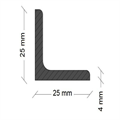 ANGOLARE in ferro mm 25x25