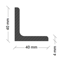 ANGOLARE in ferro mm 40x40