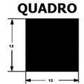 FERRO pieno QUADRO mm 12x12