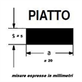 FERRO pieno PIATTO mm 20x5