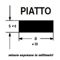 FERRO pieno PIATTO mm 30X6