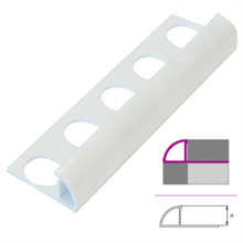 PROFILO tondo in pvc BIANCO ANDAL SYSTEM