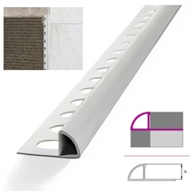 PROFILO tondo in pvc ARGENTO SATINATO ANDAL SYSTEM