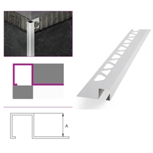 PROFILO quadro in alluminio ARGENTO SATINATO ANDAL SYSTEM