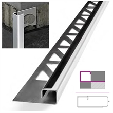 PROFILO quadro in acciaio CROMO LUCIDO h mm 12 ANDAL SYSTEM