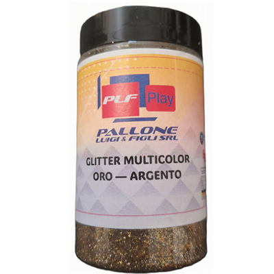 PLF PLAY GLITTER in gel MULTICOLOR colore ORO e ARGENTO