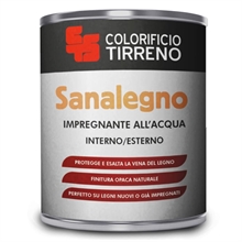 SANALEGNO impregnante sintetico INCOLORE ml 750 colorificio TIRRENO