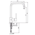 MONOCOMANDO miscelatore lavello JACUZZI serie SUNSET