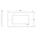 PLACCA a 4 moduli VIMAR serie PLANA BEIGE