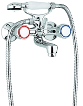 GRUPPO VASCA con DOCCIA SOLE CROMO EMMEVI RUBINETTERIE