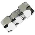 RACCORDO DOPPIO GIUNTO oring CROMATO NIPLES per tubo rame CROMATO diametro mm 10