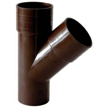 DERIVAZIONE a 45ø in pvc colore testa di moro diametro mm 80