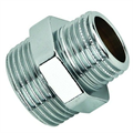 DOPPIAVITE ridotta in ottone cromato 3/8-1/2