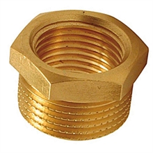 RIDUZIONE in ottone giallo maschio/femmina 1x3/4