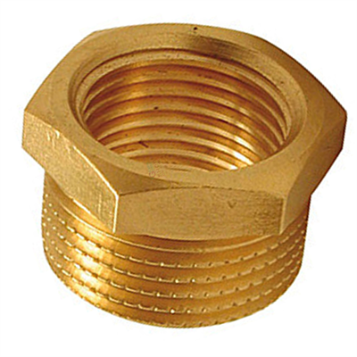 RIDUZIONE in ottone giallo maschio/femmina 1x3/4
