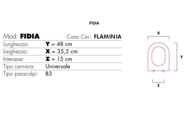 COPRIVASO modello FIDIA BIANCO