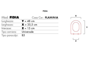 COPRIVASO modello FIDIA BIANCO