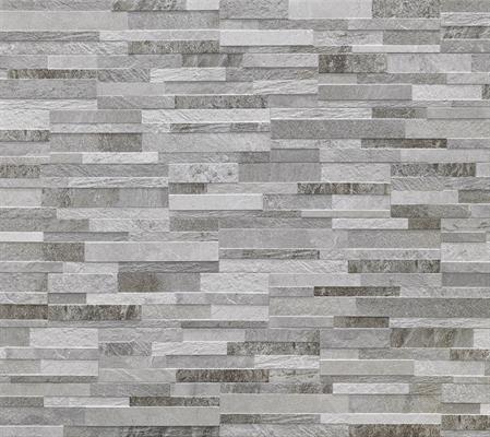 RIVESTIMENTO EFFETTO PIETRA CERAMICA RONDINE CUBICS Grey cm 15 x 61 gres muretto
