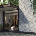 RIVESTIMENTO EFFETTO PIETRA CERAMICA RONDINE CUBICS Grey cm 15 x 61 gres muretto