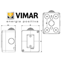 CUSTODIA a PARETE 1 modulo IP40 VIMAR serie ARCHE' EIKON PLANA PLANA