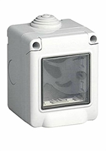 CUSTODIA a PARETE 2 moduli IP55 VIMAR serie ARCHE' EIKON PLANA