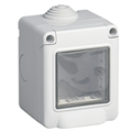 CUSTODIA a PARETE 2 moduli IP55 VIMAR serie ARCHE' EIKON PLANA