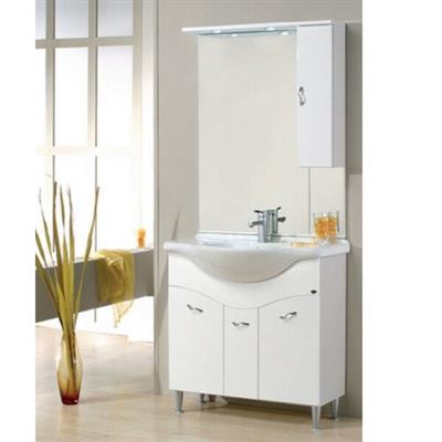 COMPOSIZIONE MOBILE BAGNO CHIARA 85 CM: BASE 3 ANTE + LAVABO + SPECCHIERA
