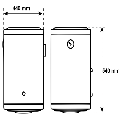 SCALDACQUA verticale da 50 litri DIANBOILER