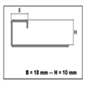 PROFILO in acciaio inox per rivestimenti