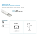 CANALINA per cavi elettrici mm 25x18