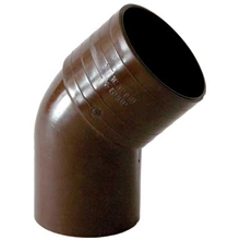 CURVA a 45ø in pvc colore marrone diametro mm 80