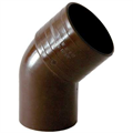 CURVA a 45ø in pvc colore marrone diametro mm 80