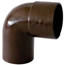 CURVA a 90ø in pvc colore marrone diametro mm 80
