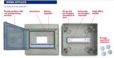 CENTRALINO a PARETE IP65 8 moduli MASTER