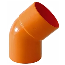 CURVA 45° in pvc diametro mm 125
