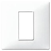 PLACCA 1 modulo BIANCA per cassetta tonda VIMAR PLANA
