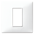 PLACCA 1 modulo BIANCA per cassetta tonda VIMAR PLANA