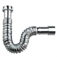 TUBO flessibile cromato con dado 1 1/4