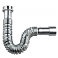 TUBO flessibile cromato con dado 1 1/4